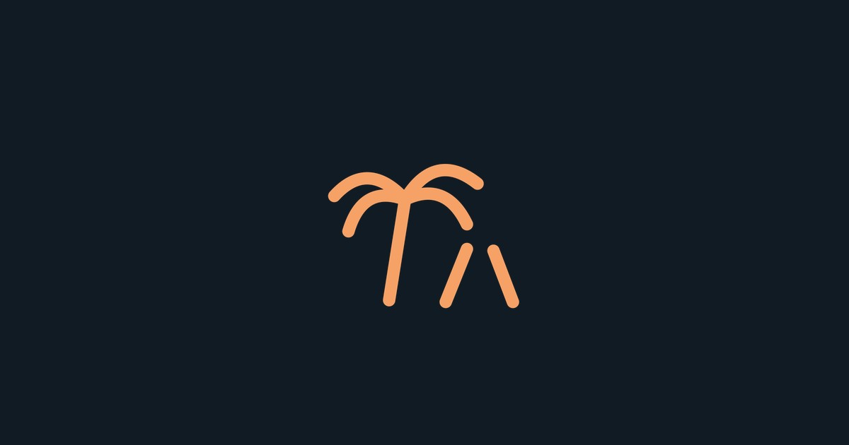 A palm tree beside an open road