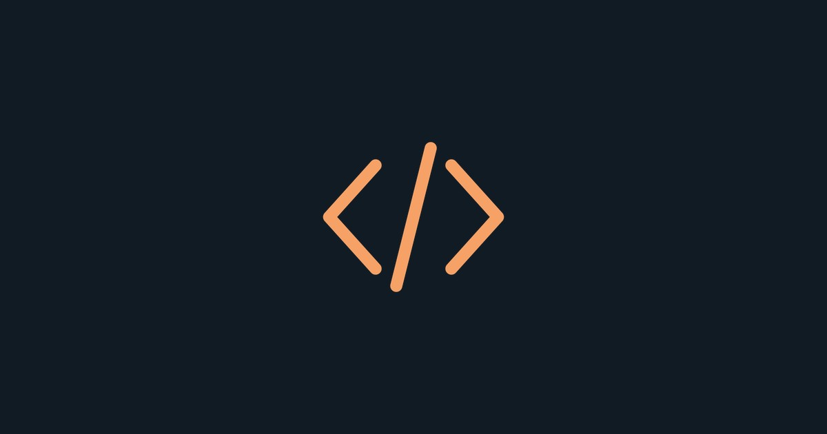 A pair of code brackets